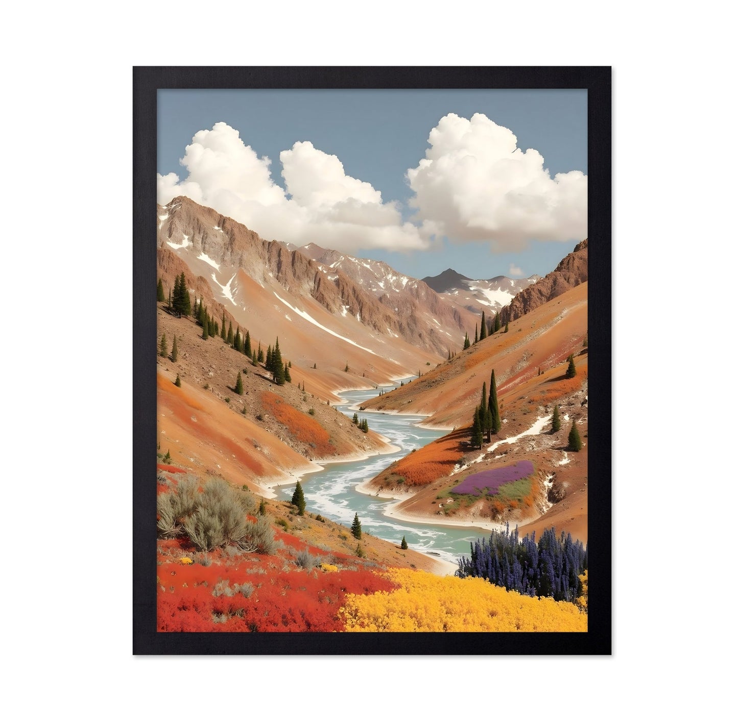 Mountain River Valley No1