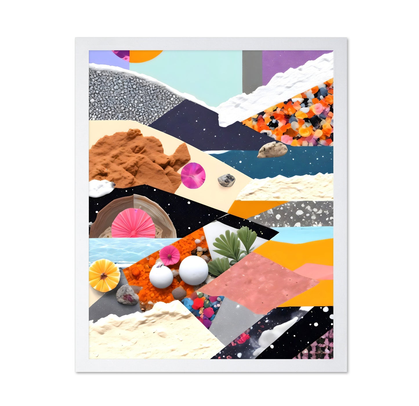 Abstract Collage Layers