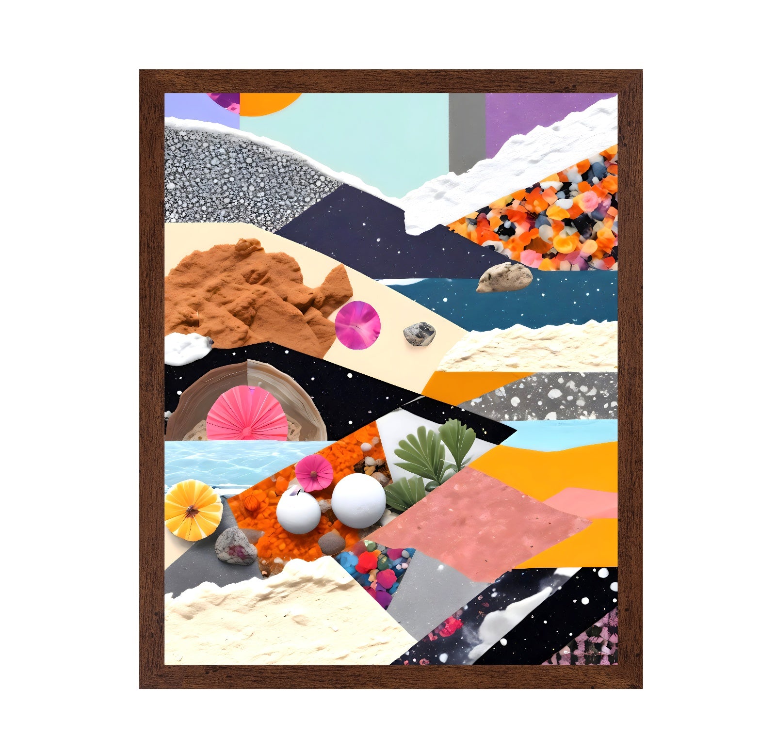 Abstract Collage Layers