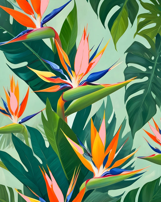 Tropical Bird Flower