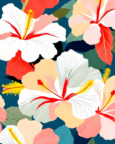 Hibiscus Floral Pattern