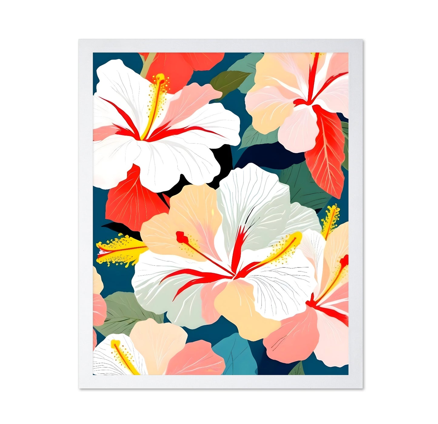 Hibiscus Floral Pattern