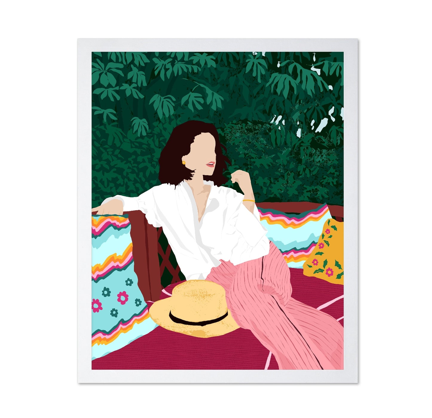 Relaxed Garden Woman
