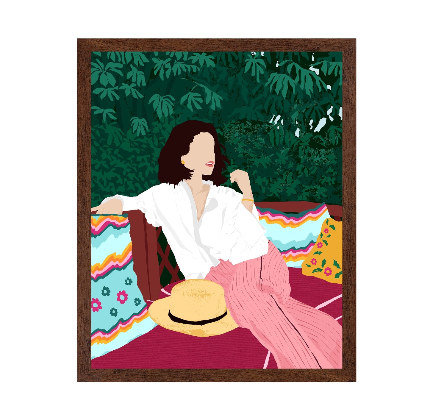 Relaxed Garden Woman