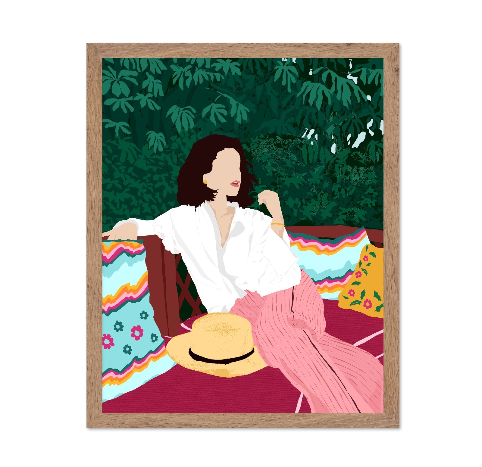 Relaxed Garden Woman