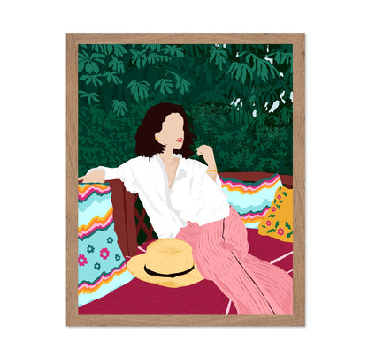 Relaxed Garden Woman