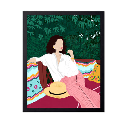 Relaxed Garden Woman