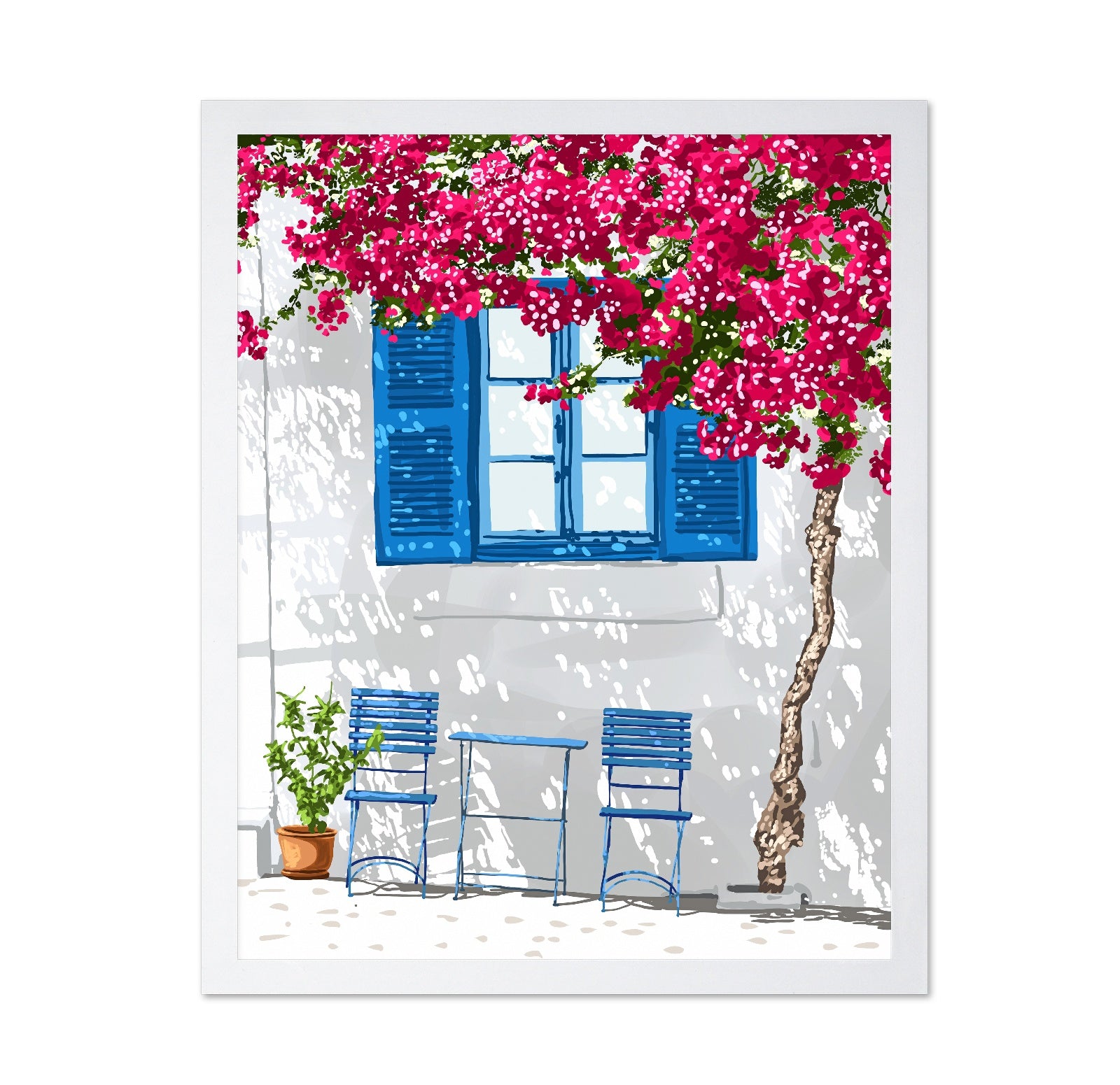 Mediterranean Window Scene