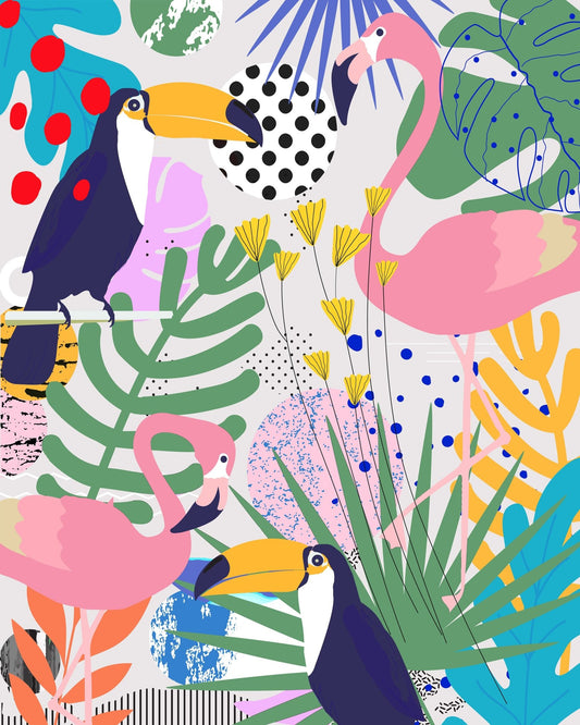 Tropical Birds Pattern No1