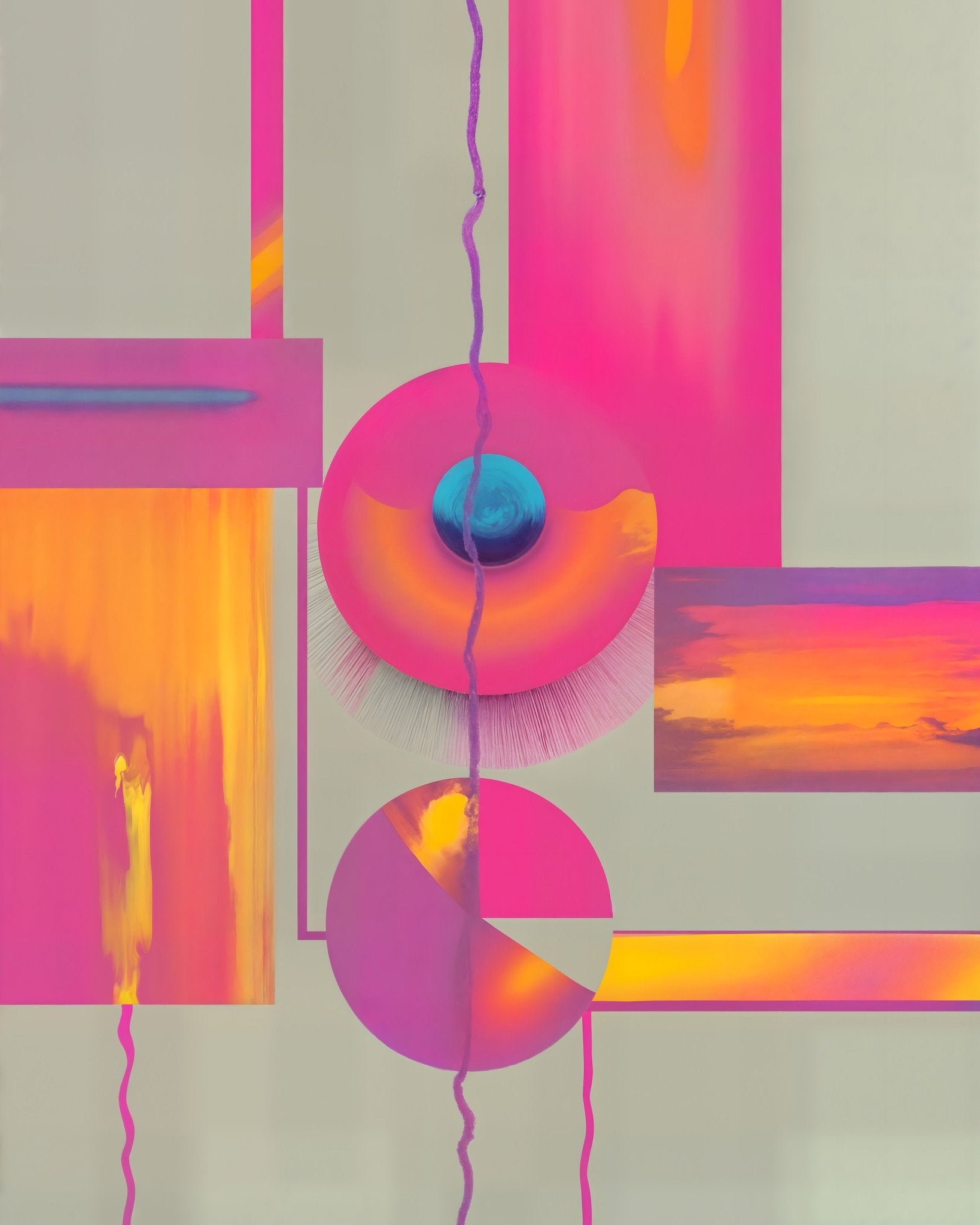 Neon Geometric Balance