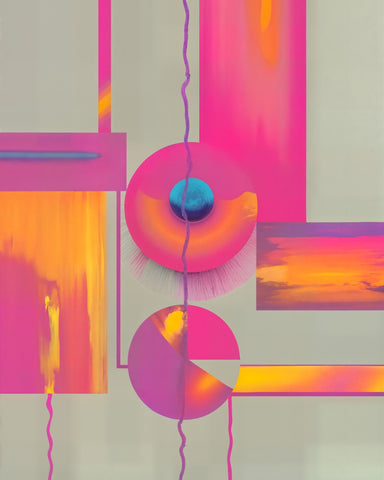 Neon Geometric Balance