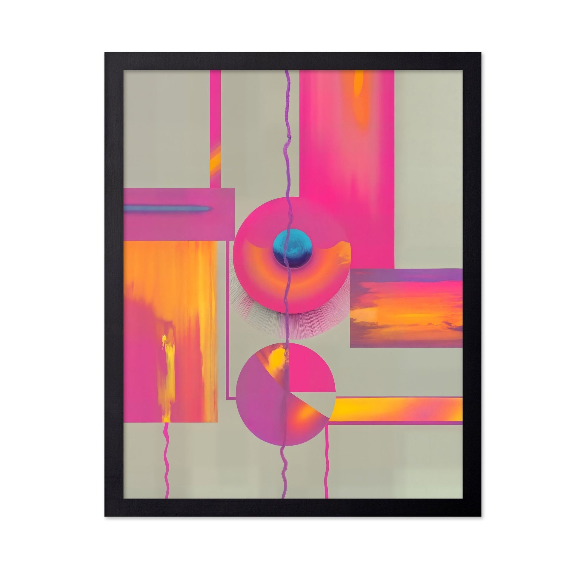 Neon Geometric Balance