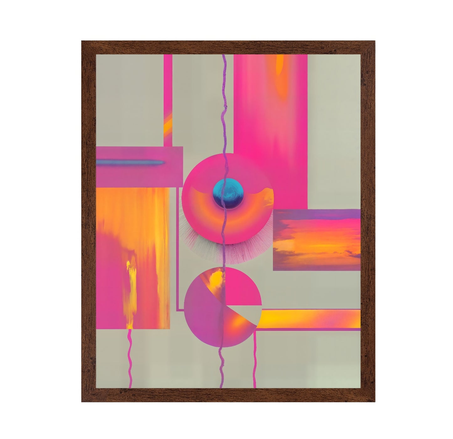 Neon Geometric Balance