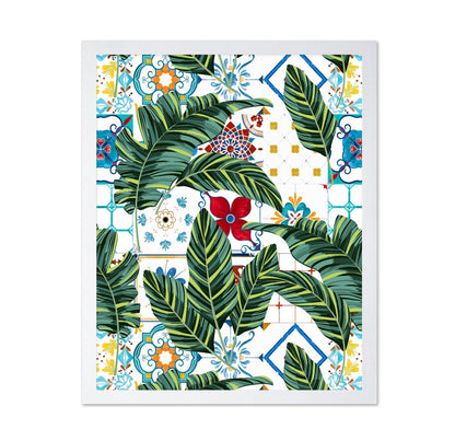 Tropical Tile Leaves