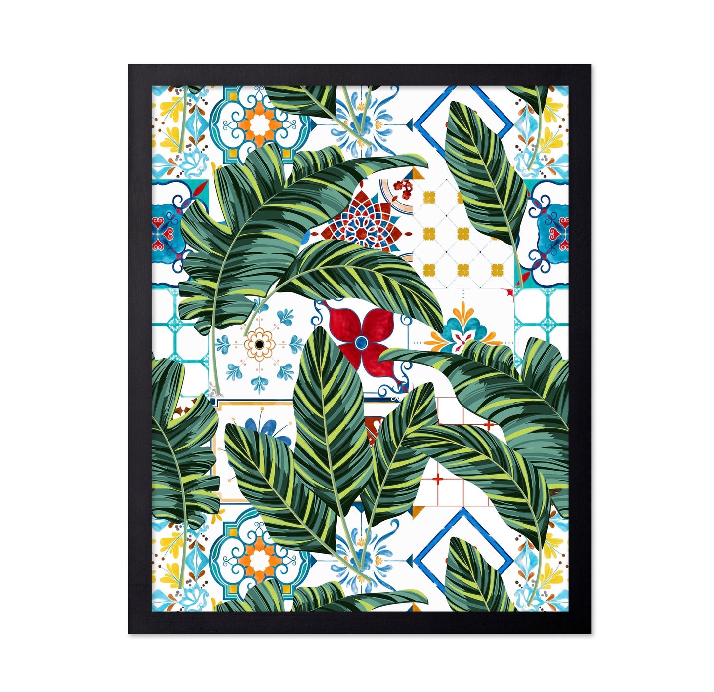 Tropical Tile Leaves