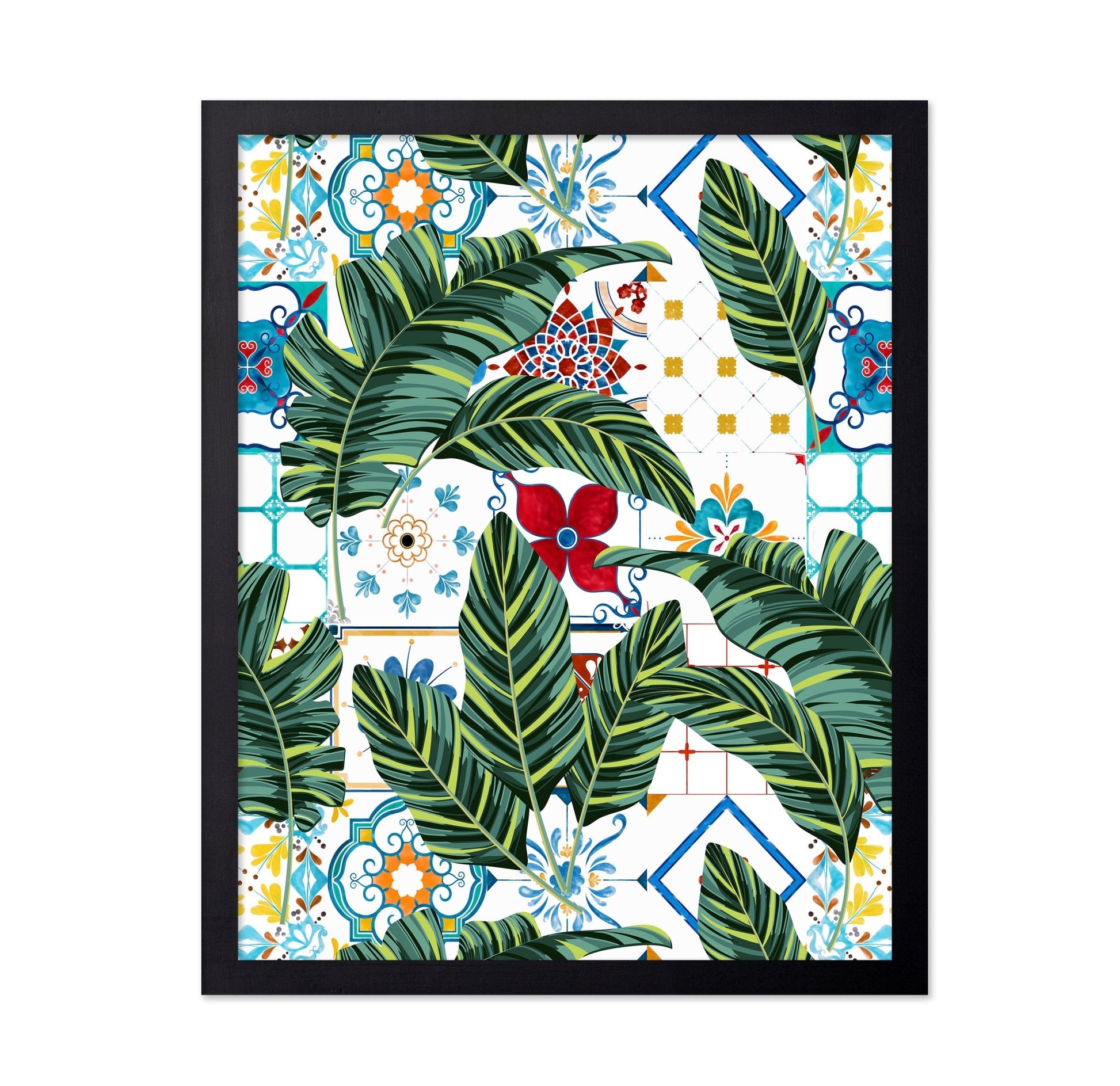 Tropical Tile Leaves