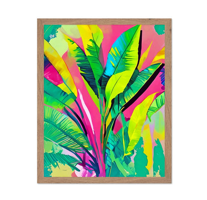 Neon Tropical Leaves