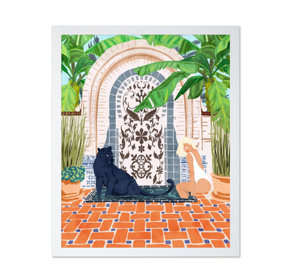 Panther Courtyard Scene