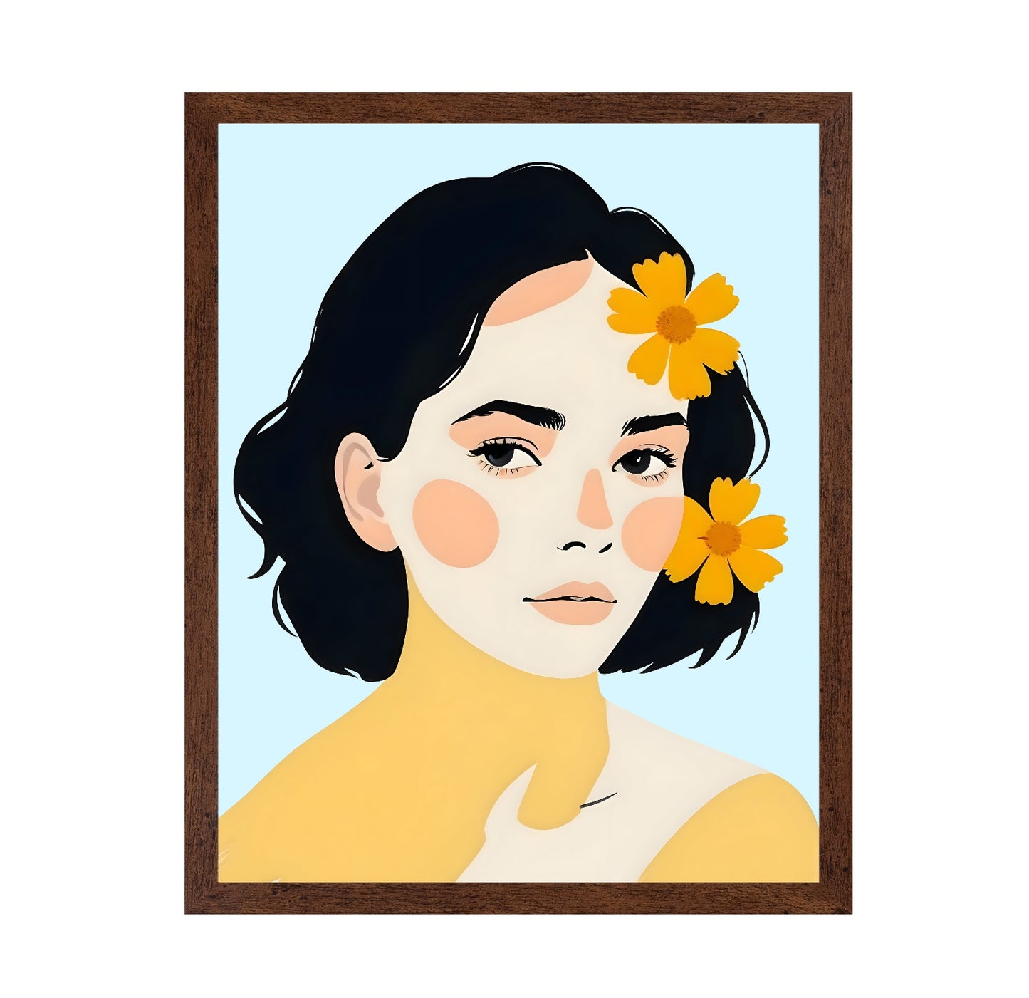 Floral Portrait Woman No4