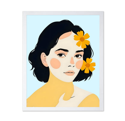 Floral Portrait Woman No4