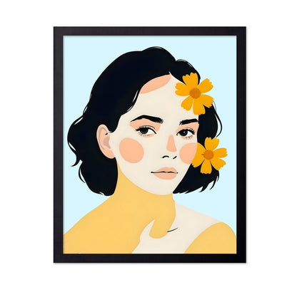 Floral Portrait Woman No4