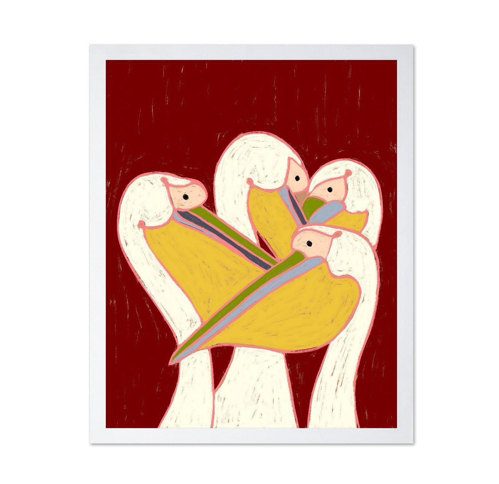 Abstract Bird Embrace