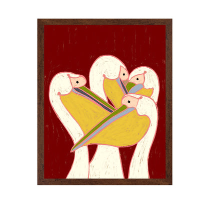 Abstract Bird Embrace