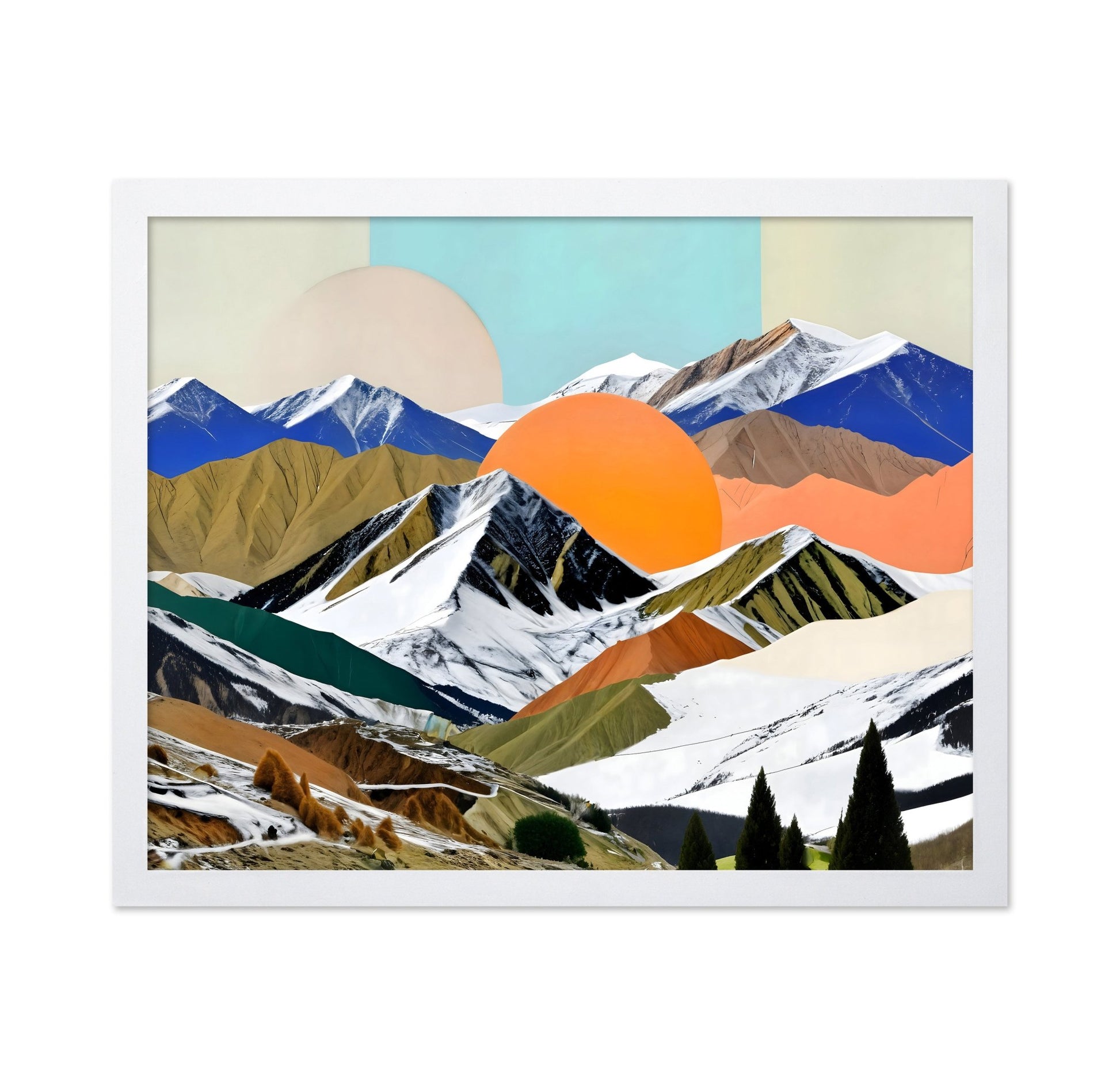 Colorful Mountain Collage