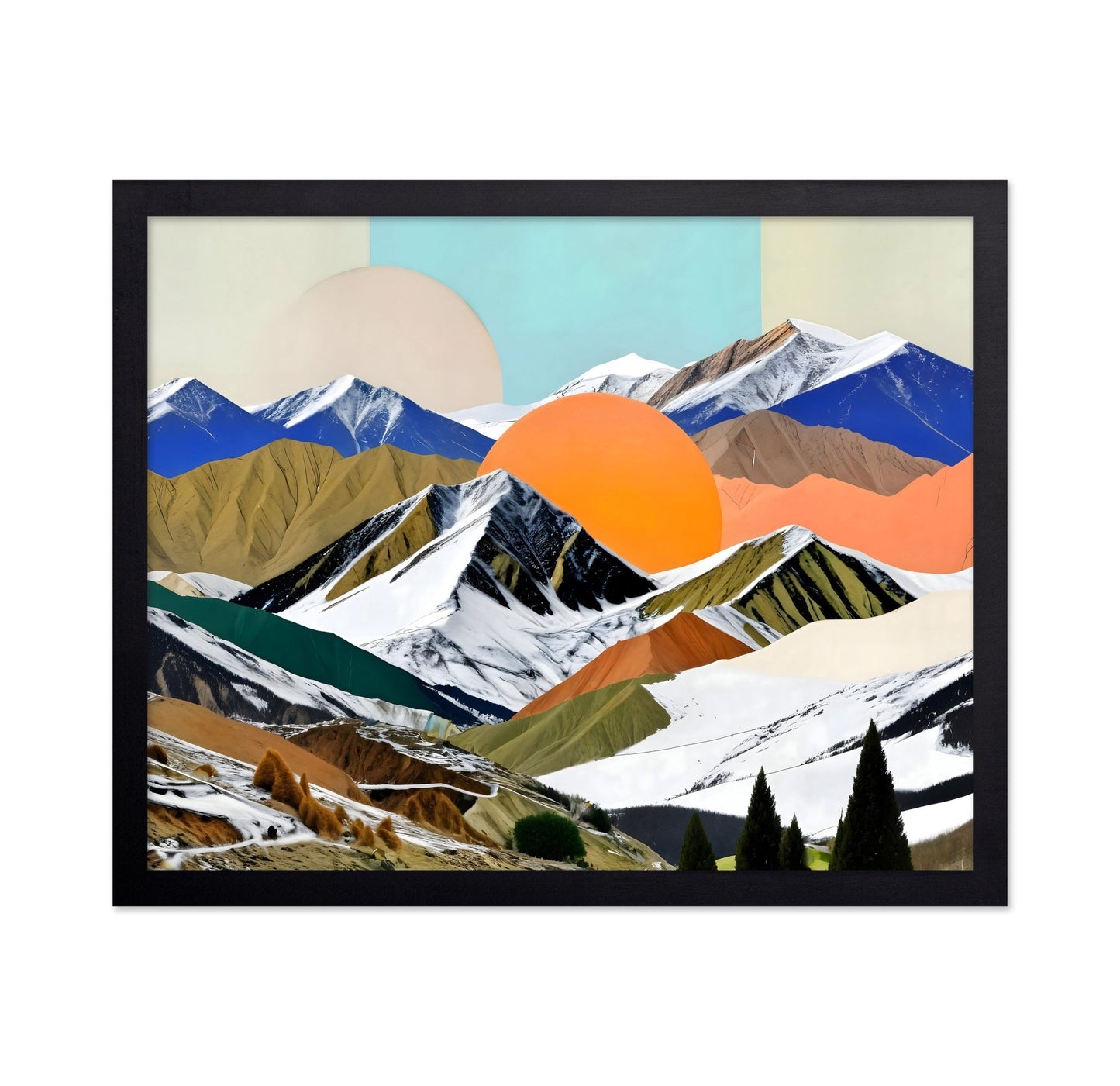 Colorful Mountain Collage