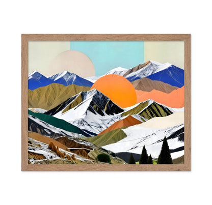 Colorful Mountain Collage