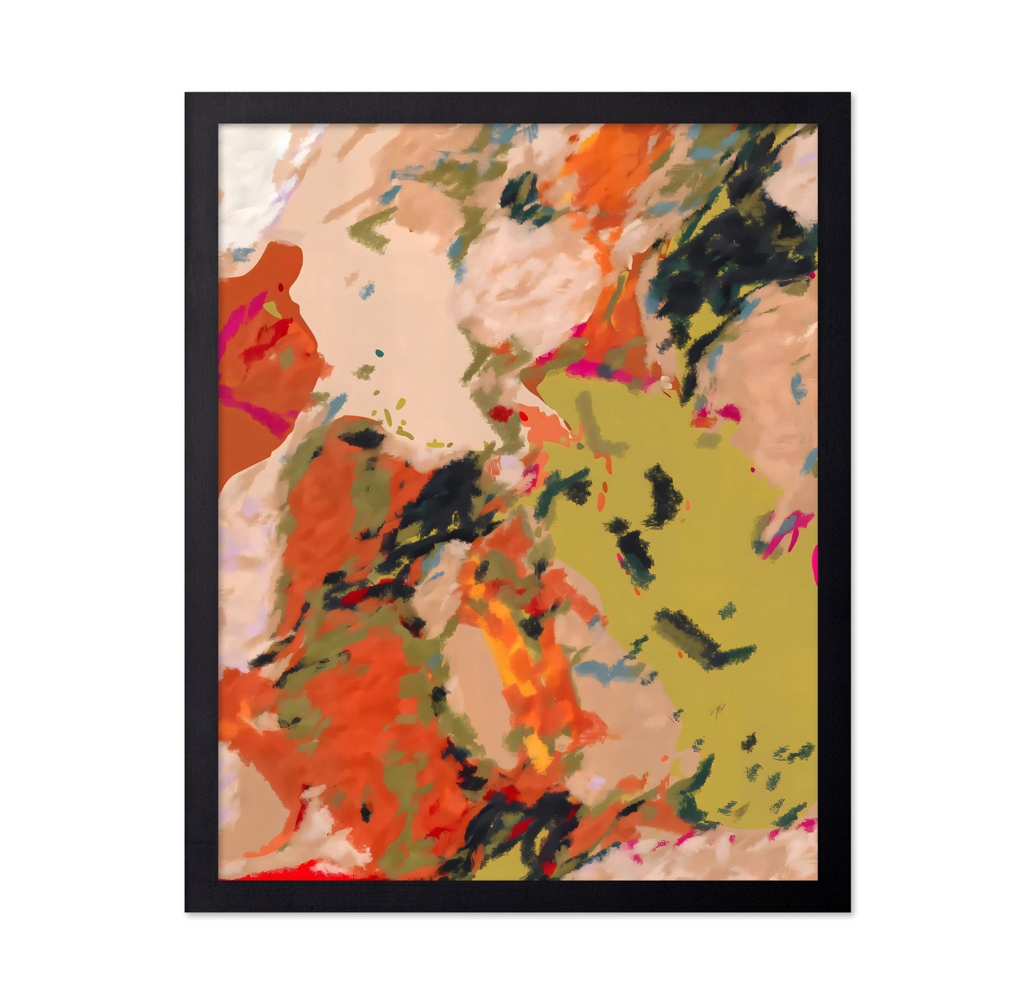 Warm Abstract Brushstrokes