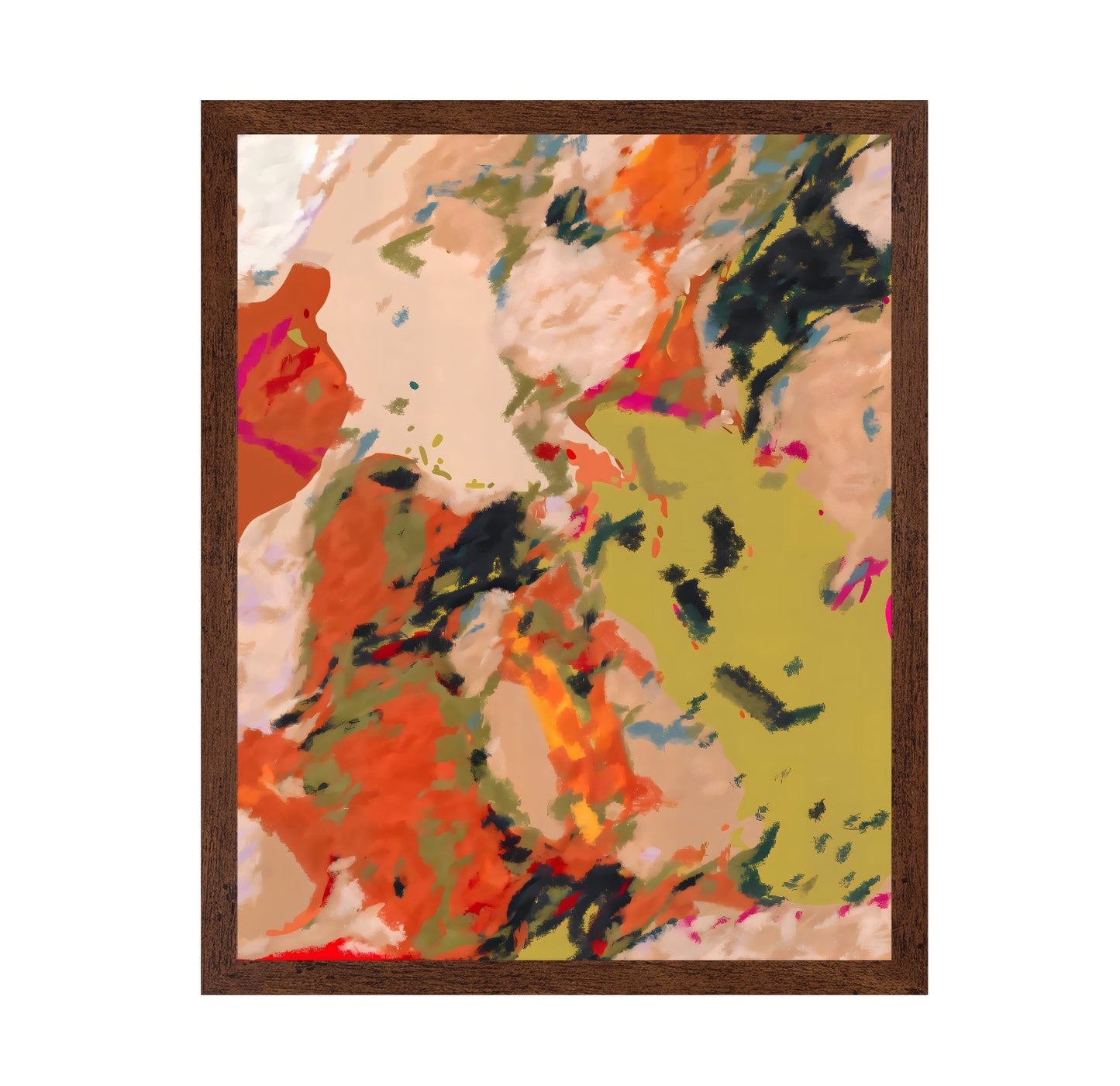 Warm Abstract Brushstrokes