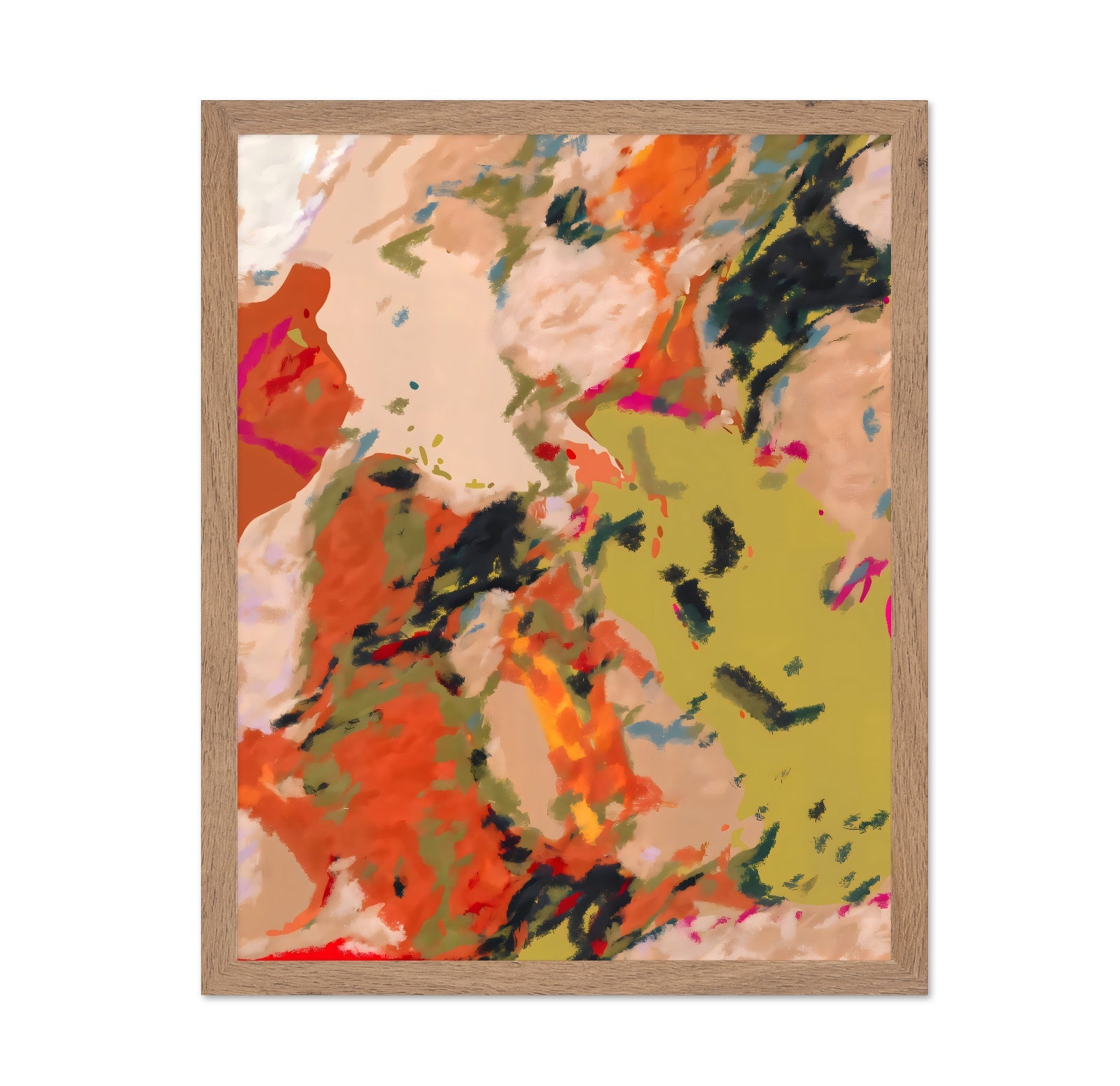 Warm Abstract Brushstrokes