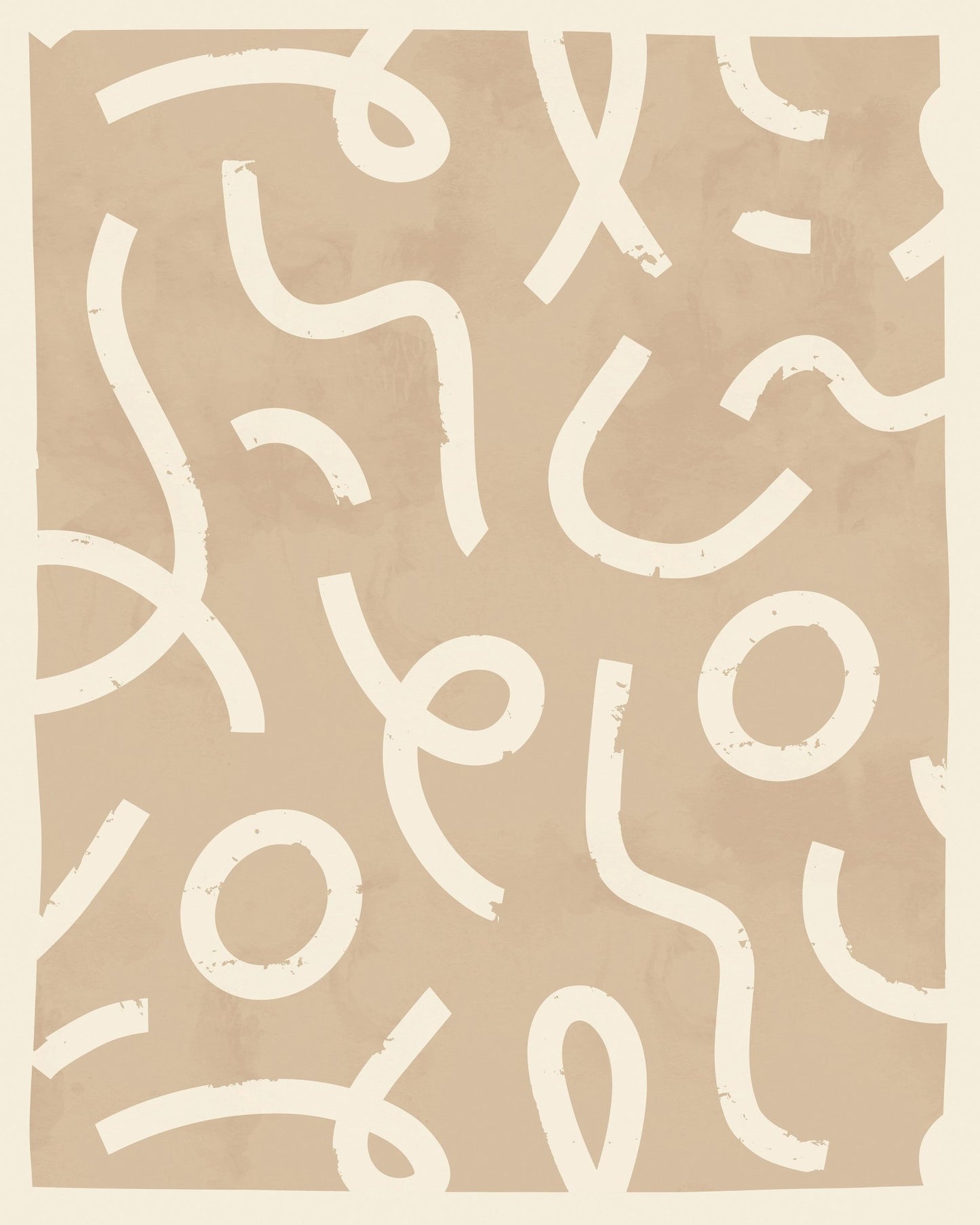 Neutral Abstract Shapes No3