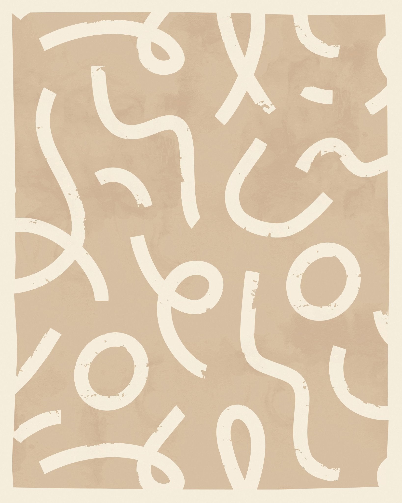 Neutral Abstract Shapes No3