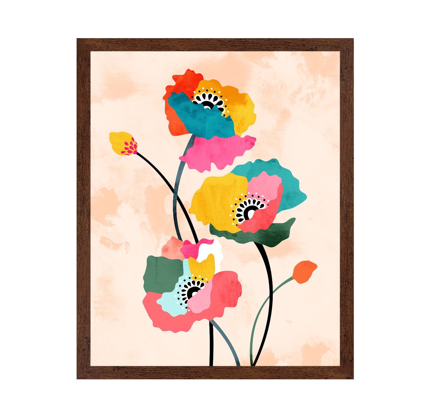 Colorful Poppy Flowers