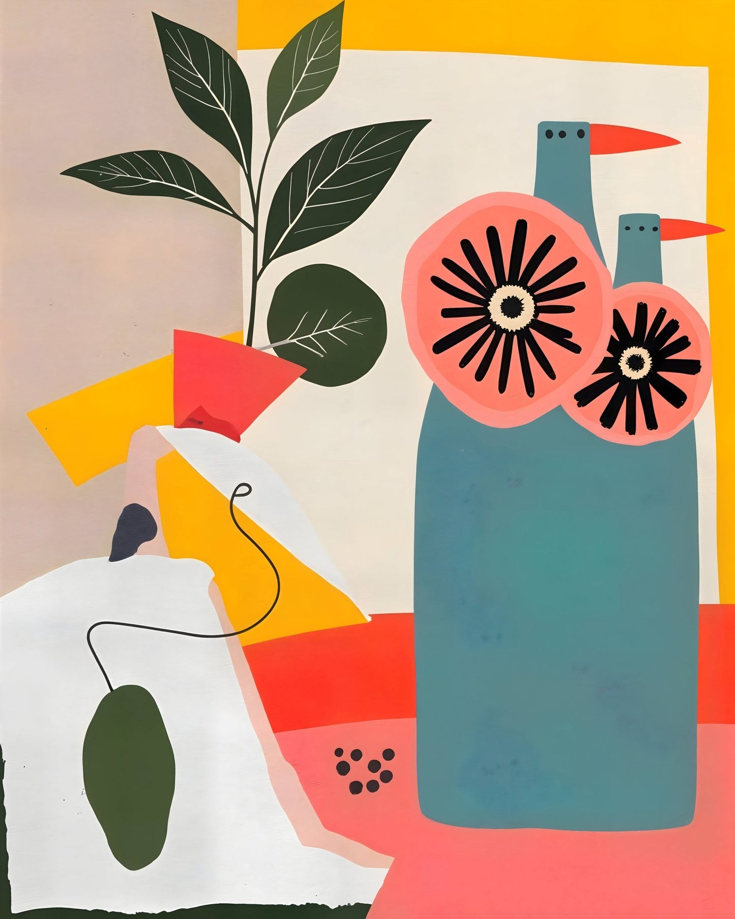 Modern Floral Still Life No1