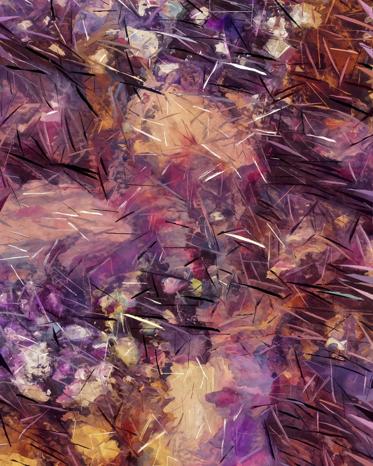 Purple Abstract Burst