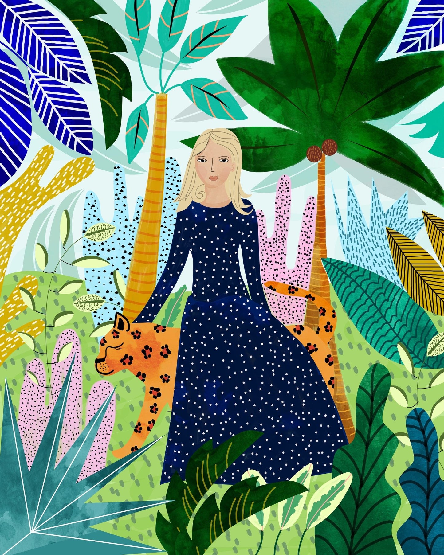 Woman Jungle Leopard