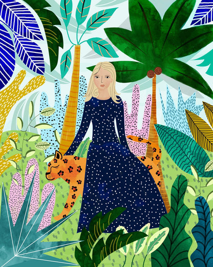 Woman Jungle Leopard