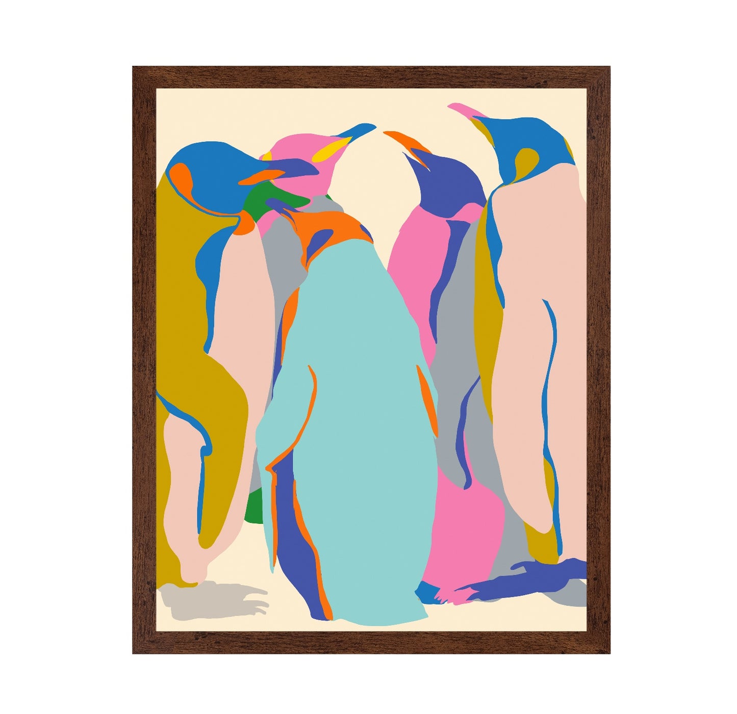 Colorful Abstract Penguins