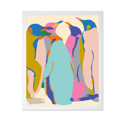 Colorful Abstract Penguins