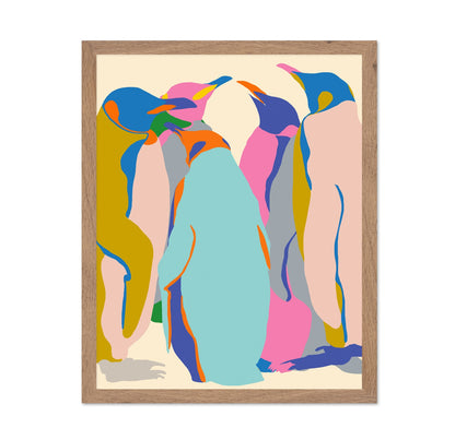 Colorful Abstract Penguins