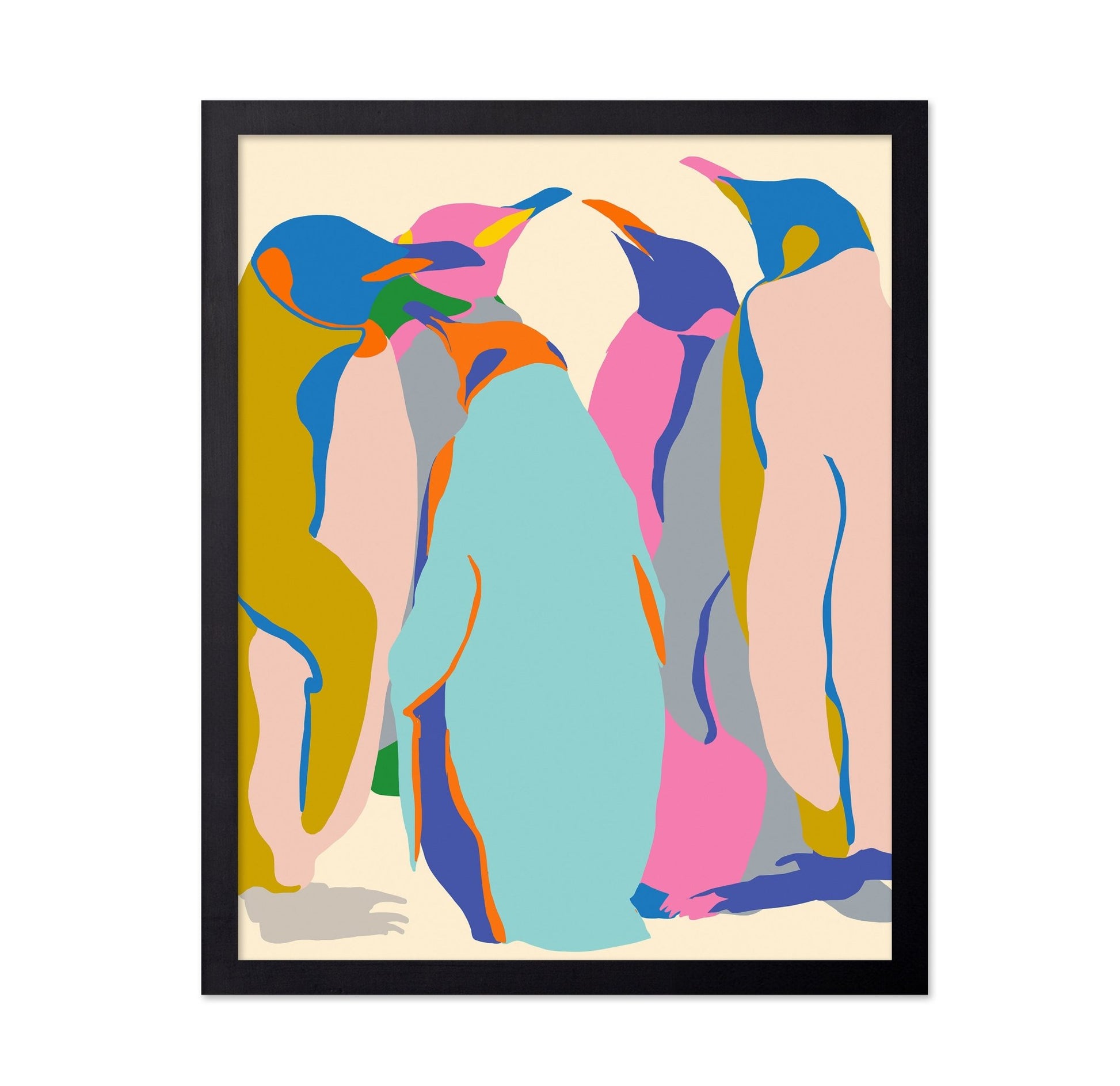 Colorful Abstract Penguins
