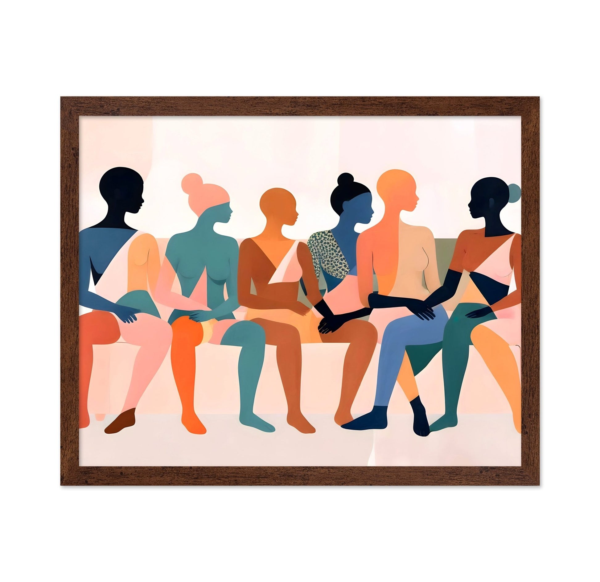Colorful Women Sitting