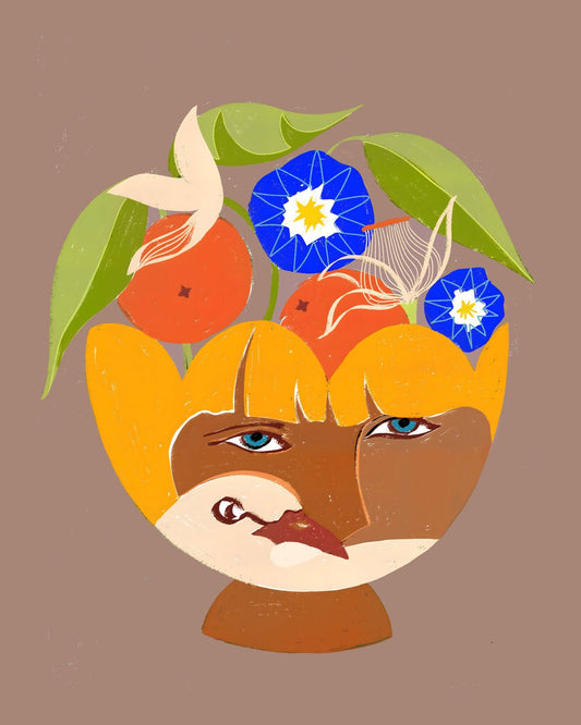 Floral Face Still Life