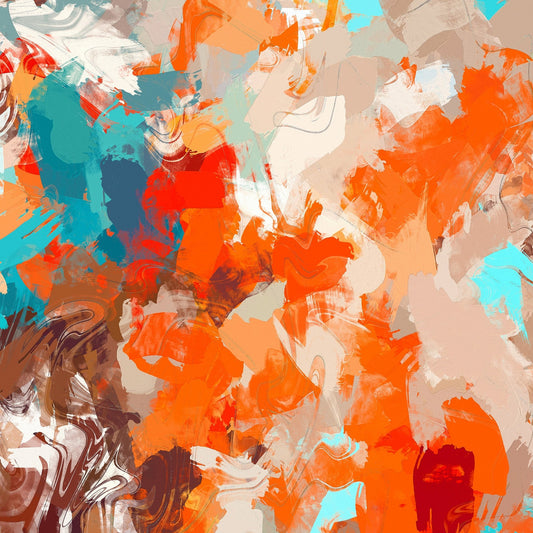 Vibrant Orange Chaos