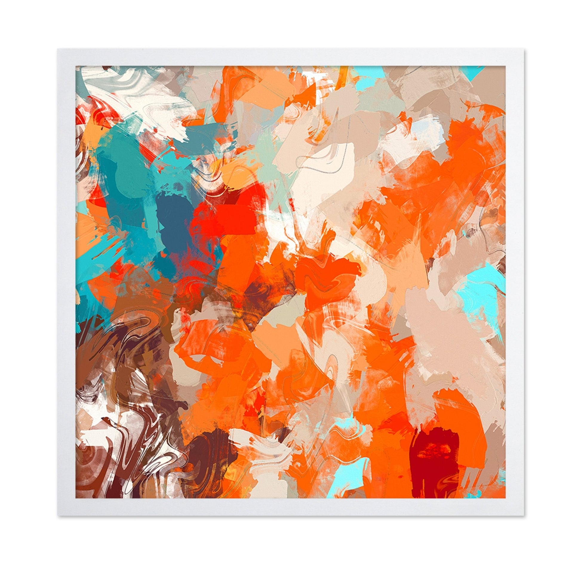 Vibrant Orange Chaos