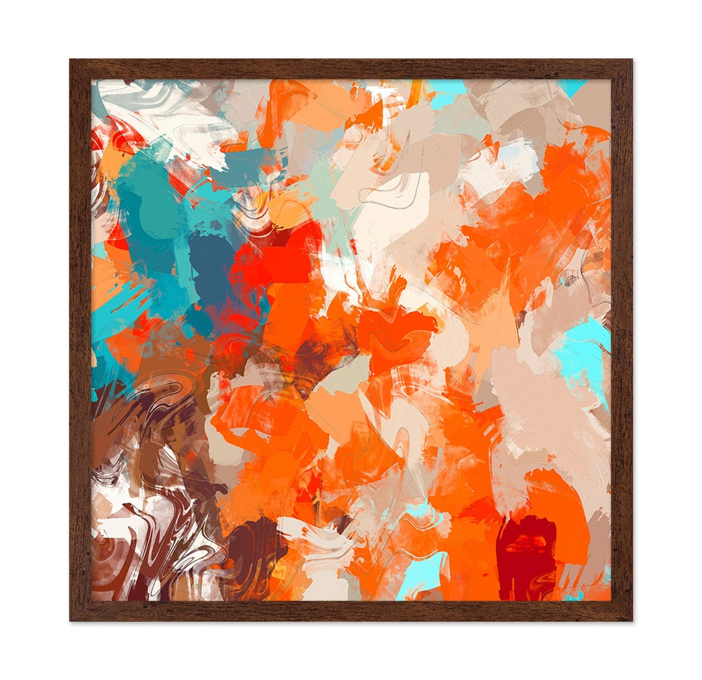 Vibrant Orange Chaos