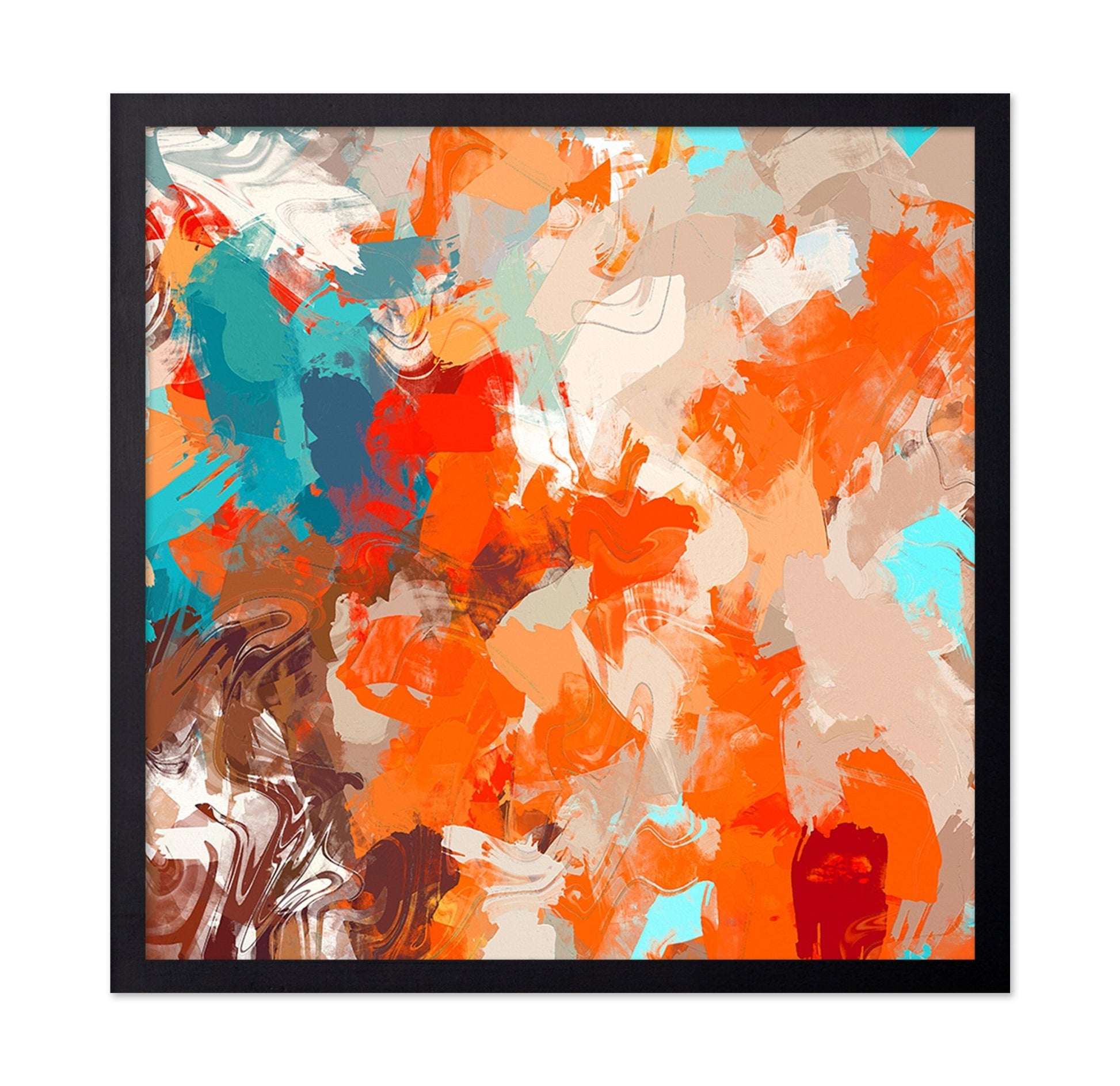 Vibrant Orange Chaos
